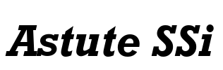 Astute SSi Font Image