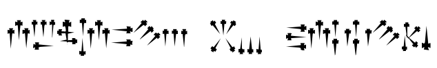 Alphabet of Daggers Font Image