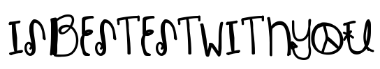 IsBestestWithYou Font Image