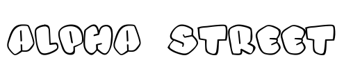 Alpha street Font Image