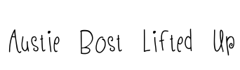 Austie Bost Lifted Up Font Image