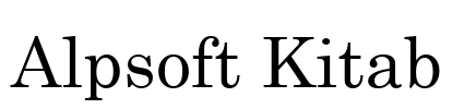 Alpsoft Kitab Font Image