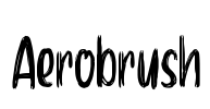 Aerobrush Font Image