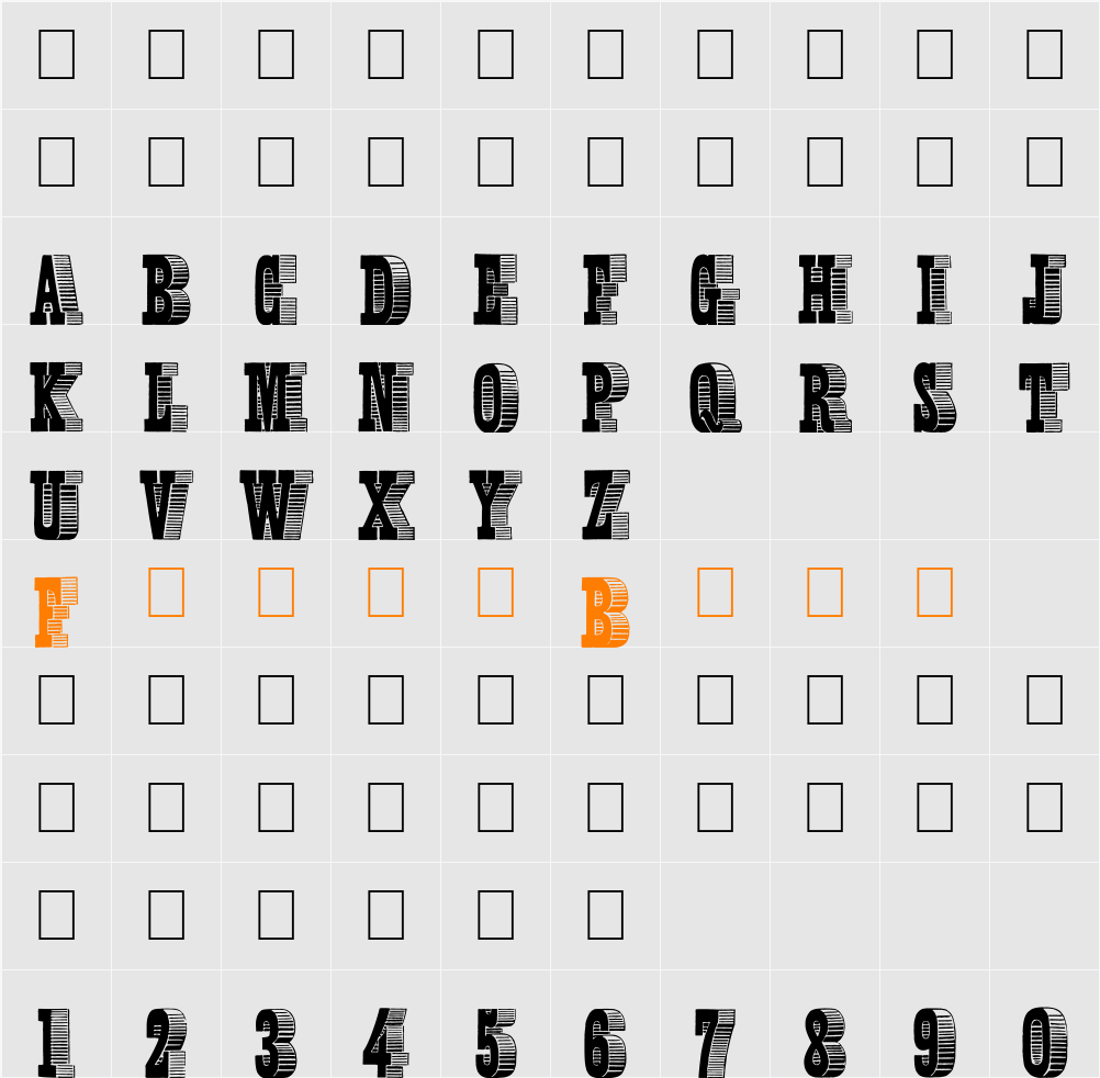 Alexandre Character Map