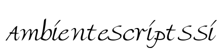 AmbienteScriptSSi Font Image