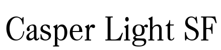 Casper Light SF Font Image