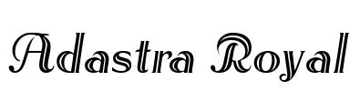 Adastra Royal Font Image