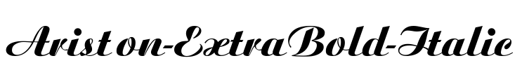 Ariston-ExtraBold-Italic Font Image