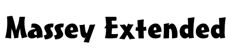 Massey Extended Font Image