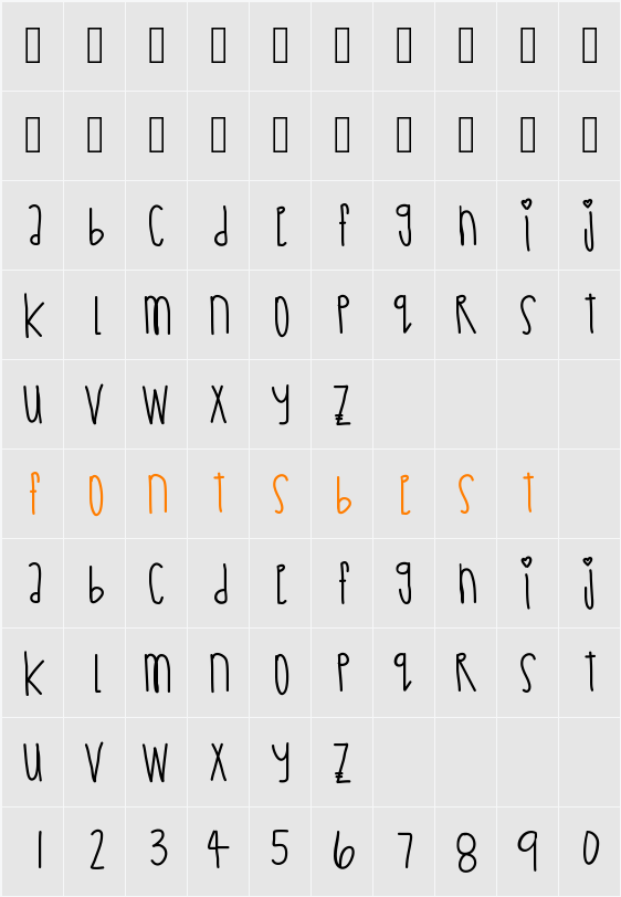 AsiagoBagels Character Map