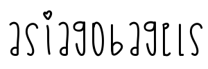 AsiagoBagels Font Image