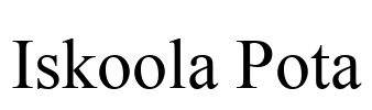 Iskoola Pota Font Image