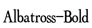 Albatross-Bold Font Image