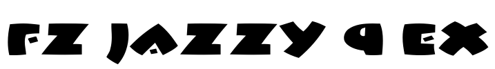 FZ JAZZY 9 EX Font Image