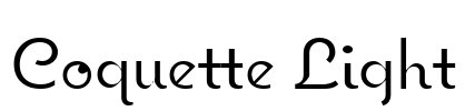 Coquette Light Font Image