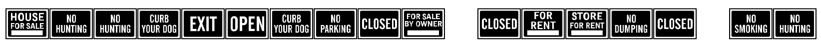 All-Purpose Signs JL Font Image