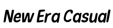 New Era Casual Font Image