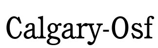 Calgary-Osf Font Image