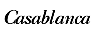 Casablanca Font Image