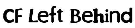 CF Left Behind Font Image