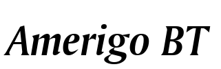 Amerigo BT Font Image