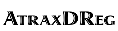 AtraxDReg Font Image