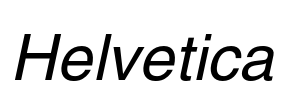 Helvetica Font Image