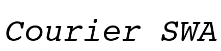 Courier SWA Font Image