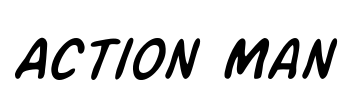 Action Man Font Image