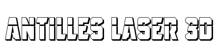 Antilles Laser 3D Font Image