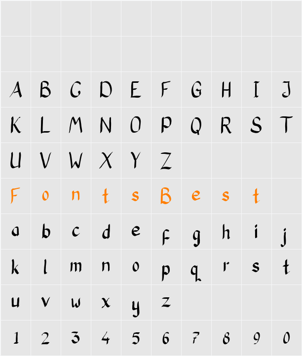 CoolKas HW Character Map