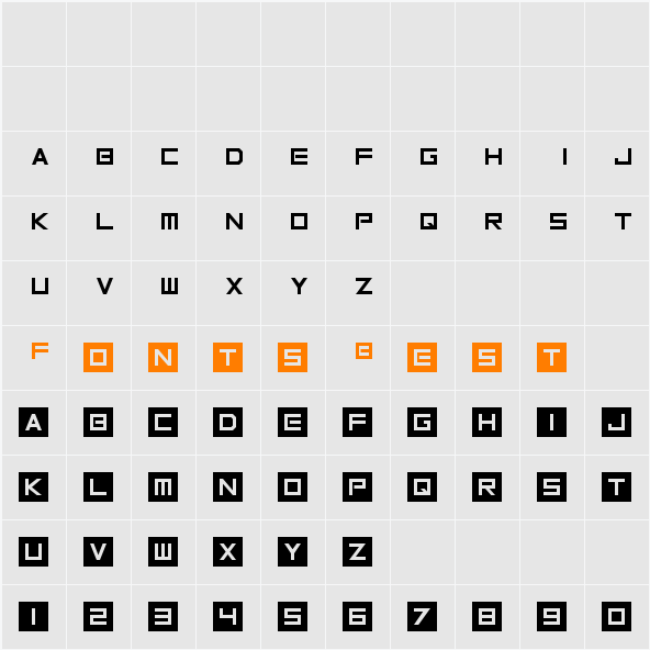 Inversionz Character Map