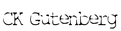 CK Gutenberg Font Image