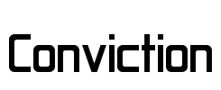 Conviction Font Image