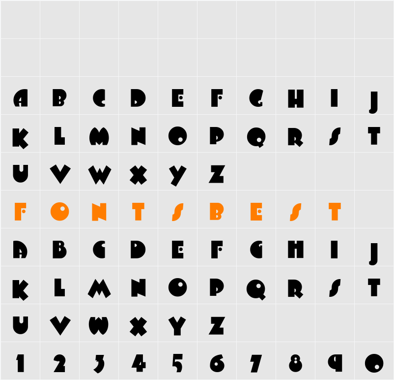 ArbuckleFat Character Map