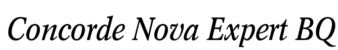 Concorde Nova Expert BQ Font Image