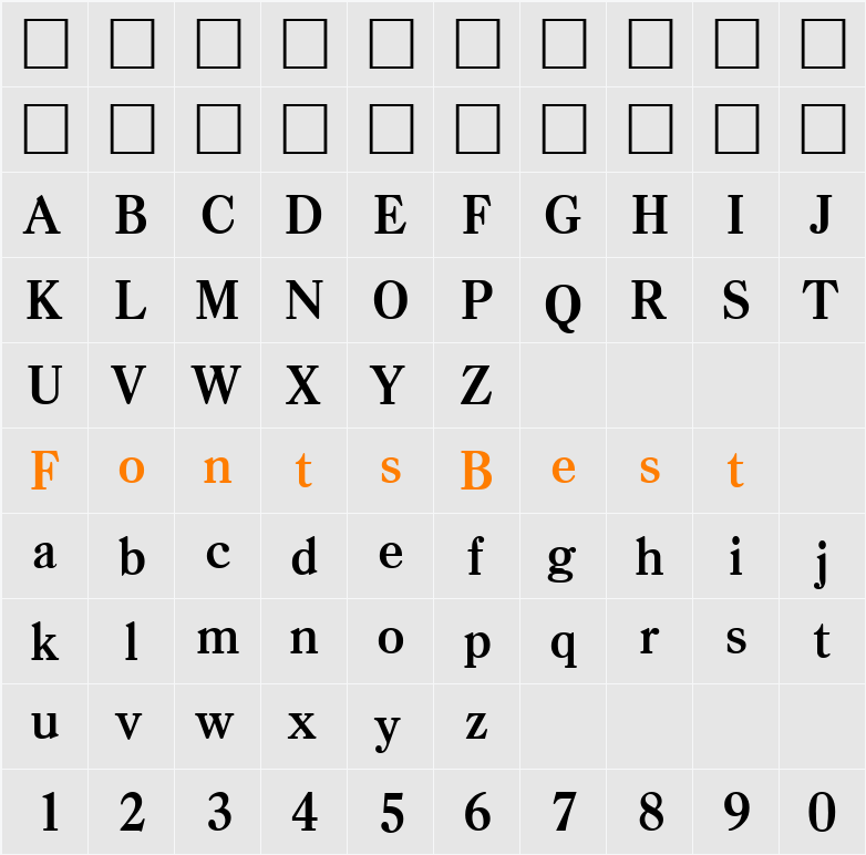 Casad-DemiBold Character Map