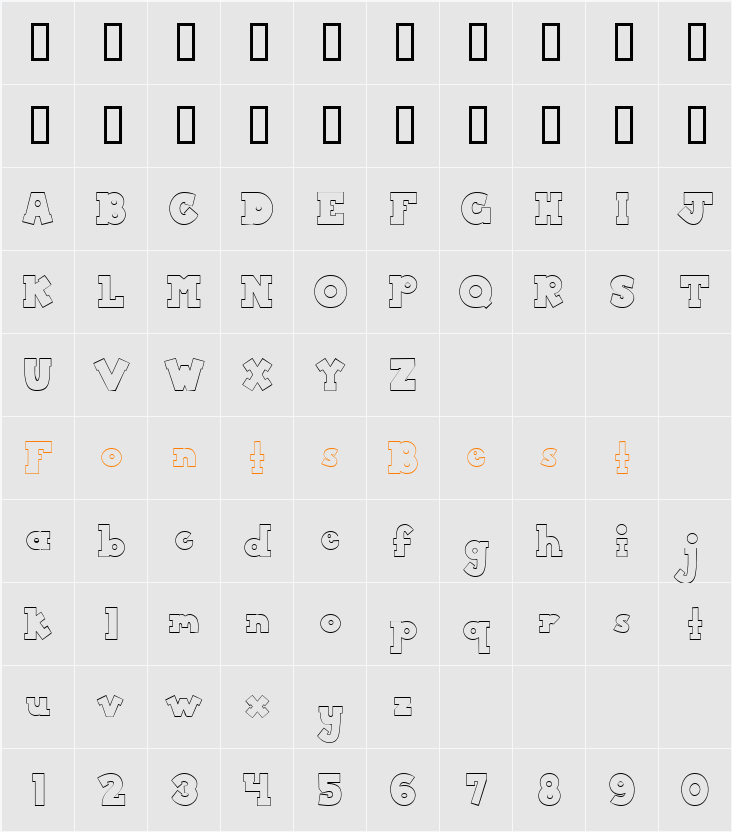 CK Big Boy Character Map