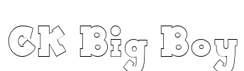 CK Big Boy Font Image