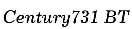 Century731 BT Font Image