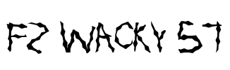 FZ WACKY 57 Font Image