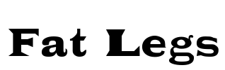 Fat Legs Font Image