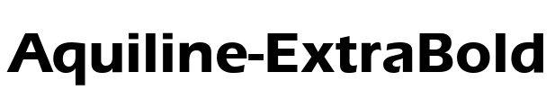 Aquiline-ExtraBold Font Image