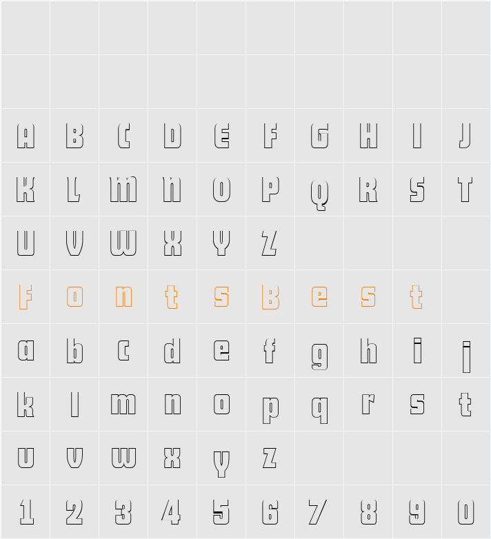 AllisonBeckerOutline Character Map