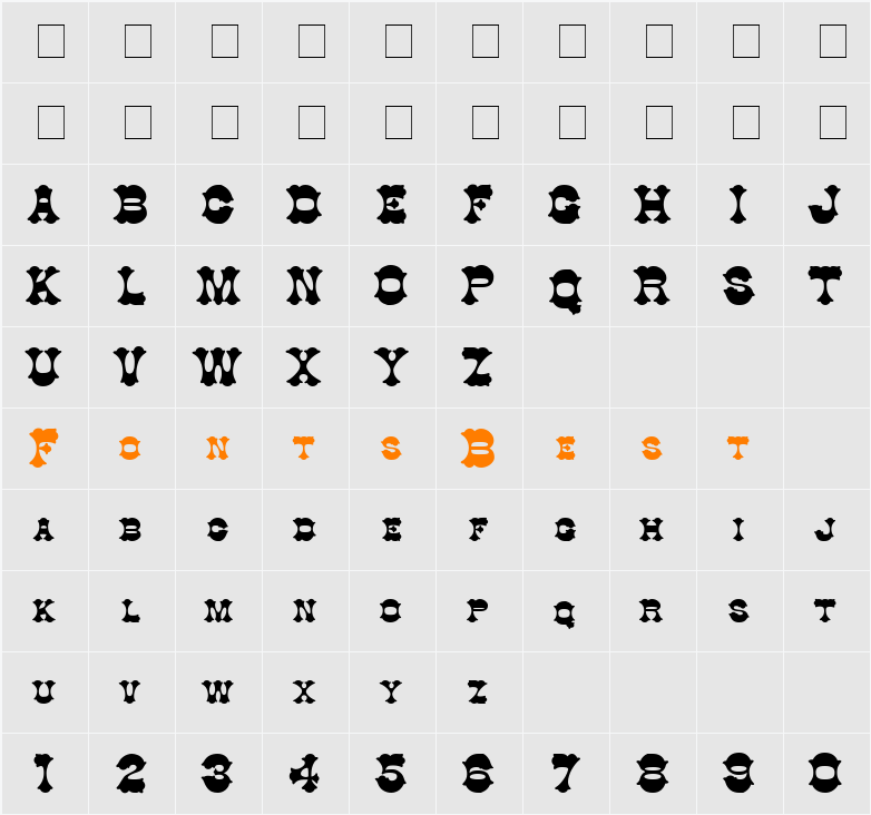 Cowboy Character Map