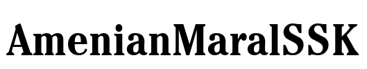 AmenianMaralSSK Font Image