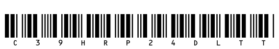 C39HrP24DlTt Font Image