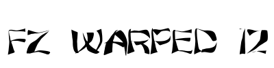 FZ WARPED 12 Font Image