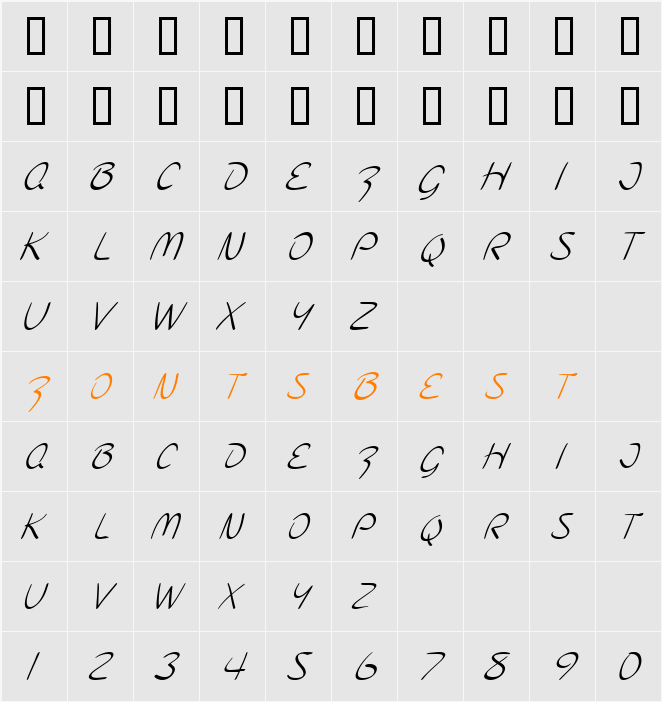 JI-Hounds Character Map