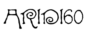 ARIDI60 Font Image